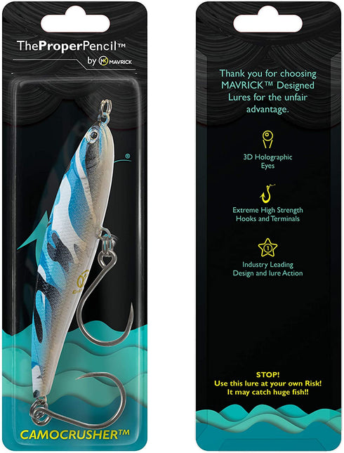CamoCrusher™  Proper PENCIL™  Long Cast Stickbait Lure